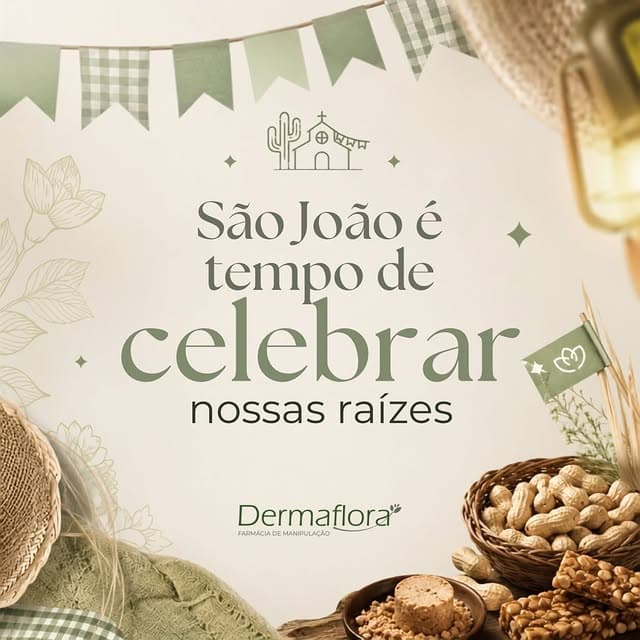 O São João celebra histórias, encontros e memórias. Assim como essa tradição atravessa gerações, a Dermaflora constrói sua história com cuidado.