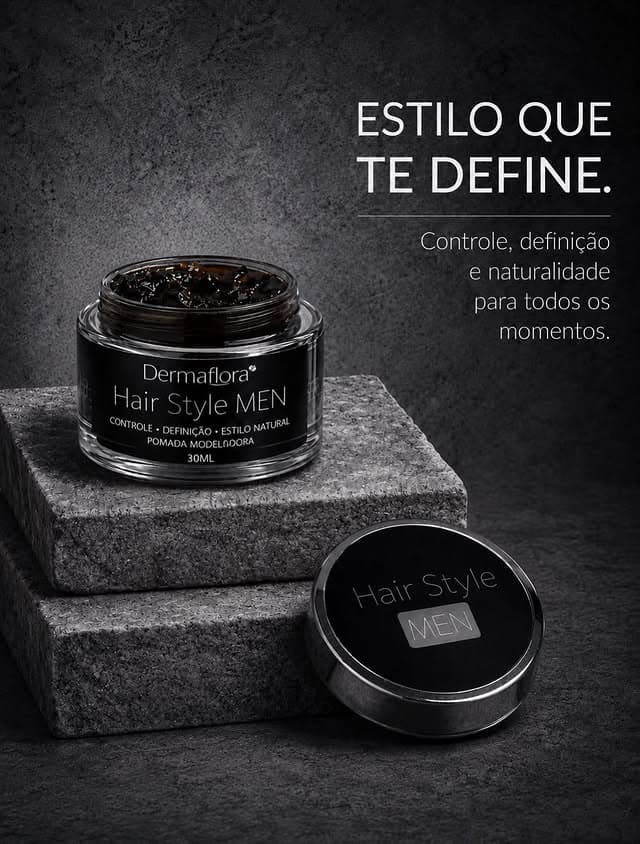 Muito mais do que modelar o cabelo, a Hair Style MEN entrega controle, definição e acabamento natural para acompanhar você em qualquer ocasião.