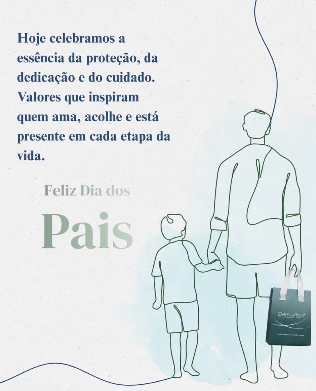 Hoje celebramos a essência da proteção, da dedicação e do cuidado. Feliz Dia dos Pais!